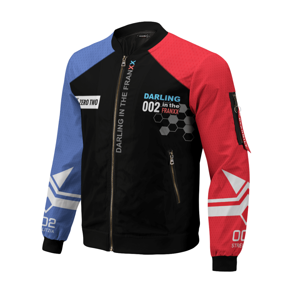 002 franxx bomber jacket 205971 - Anime Jacket Shop