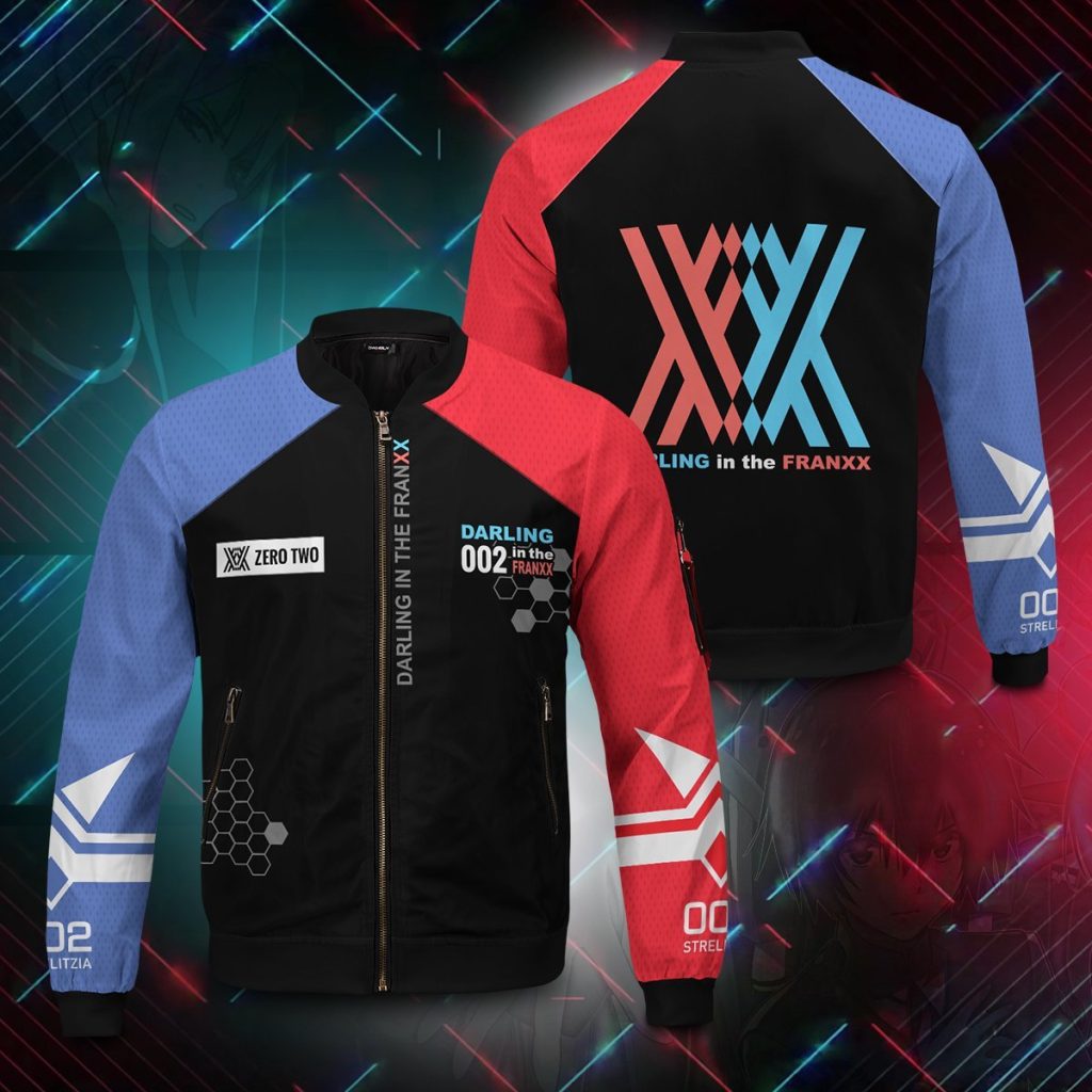 002 franxx bomber jacket 254157 - Anime Jacket Shop