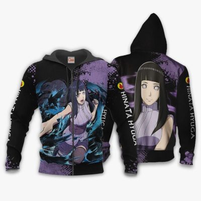 Hyuga Hinata Hoodie Sweater Custom Anime Zip Jacket