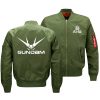 2018 New Oversize Men s Military Bomber Jacket Anime Gundam Logo Printed Coat Army Tactical Zipper - Anime Jacket Shop