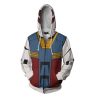 2020 New Gundam 3D Printed Hoodies Men s Casual Hooded Zipper Sweatshirt Fashion Hip Hop Streetwear - Anime Jacket Shop