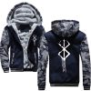 2020 Winter Mens Thick Sweatshirt Sacrifice Berserk Hoodies Brand Zipper Jacket Warm Fleece Thicken Coat Casual 20 - Anime Jacket Shop