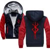 2020 Winter Mens Thick Sweatshirt Sacrifice Berserk Hoodies Brand Zipper Jacket Warm Fleece Thicken Coat Casual 23 - Anime Jacket Shop