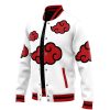 Akatsuki White Pattern Naruto Varsity Jacket F RIGHT Mockup - Anime Jacket Shop