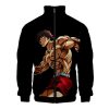 Anime Baki 3D Printing Zip Jacket Men Women Long Sleeve Sweatshirt Stand Collar Design Jacket Spring - Anime Jacket Shop