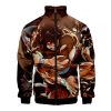 Anime Baki 3D Printing Zip Jacket Men Women Long Sleeve Sweatshirt Stand Collar Design Jacket Spring 4 - Anime Jacket Shop