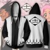 Anime Bleach Hoodie Men Women Zip Up Hoodies Back to Squad 6 Captain Sweatshirt Cosplay Costumes 2 - Anime Jacket Shop