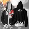 Anime Bleach Hoodie Men Women Zip Up Hoodies Back to Squad 6 Captain Sweatshirt Cosplay Costumes 3 - Anime Jacket Shop