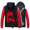 Anime Cos KILL la KILL blood Hooded Hoodie Matoi Ryuuko Cotton Casual Thick Fleece Hoodies Cardigan 7 - Anime Jacket Shop