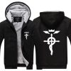 Anime Fullmetal Alchemist Hoodie Jacket Coat Winter Fleece Thick Warm Sweatshirts Long Sleeve Plus Size - Anime Jacket Shop