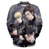 Attack on Titan Clothes 3D Baseball Jackets Women Men Long Sleeve Coat Harajuku Casual Streetwear Unisex 4 - Anime Jacket Shop