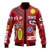 Bike Decals Pattern Akira Varsity Jacke FRONT Mockup - Anime Jacket Shop