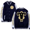 Black Clover Printed Baseball Uniform Japanese Anime Cartoon Jackets Fashion Warm Men Bomber Jacket Autumn Winter 2 - Anime Jacket Shop