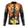 Blazing Bakugo My Hero Academia Bomber Jacket FRONT Mockup - Anime Jacket Shop