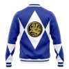 Blue Ranger MMPR Varsity Jacket BACK Mockup - Anime Jacket Shop