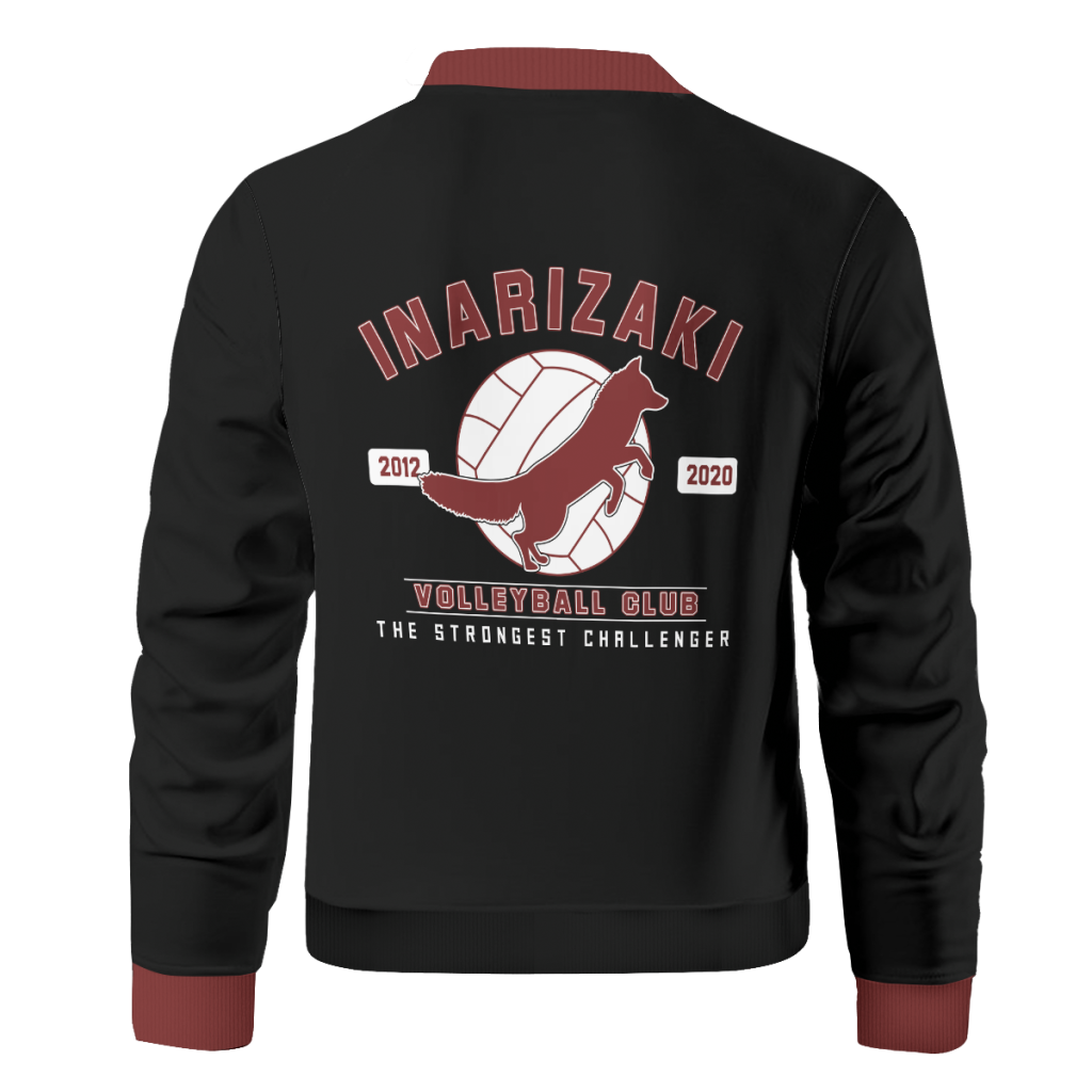 BomberJacketIInarizakiTheStrongestChallenger Back - Anime Jacket Shop