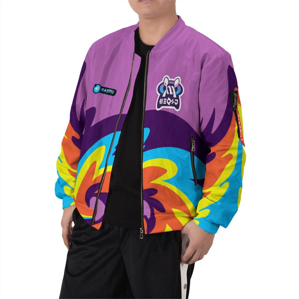 BomberJacketIPokemonPsychicUniform 07 boymodelfront - Anime Jacket Shop