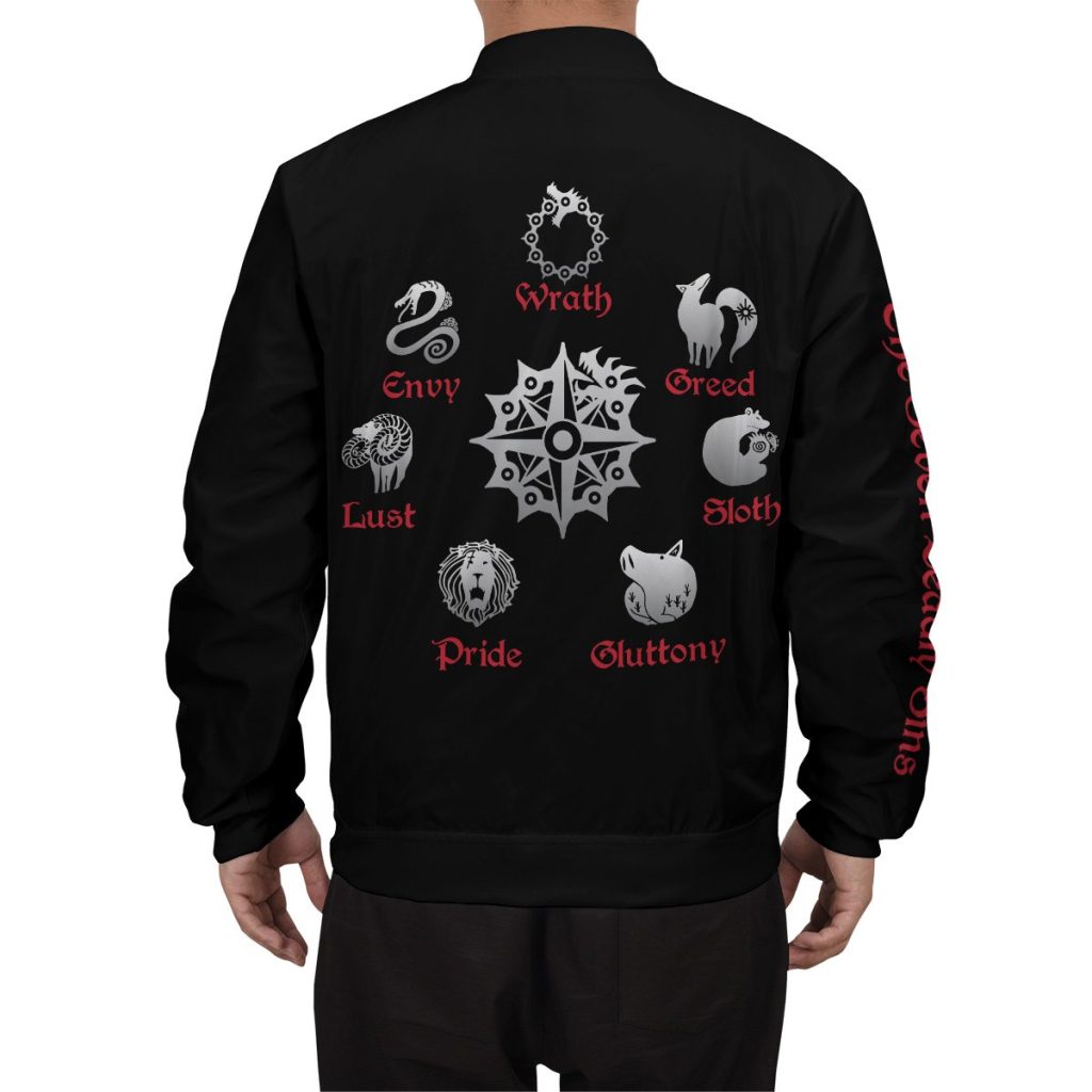 BomberJacketISevenDeadlySins 08 boymodelback - Anime Jacket Shop