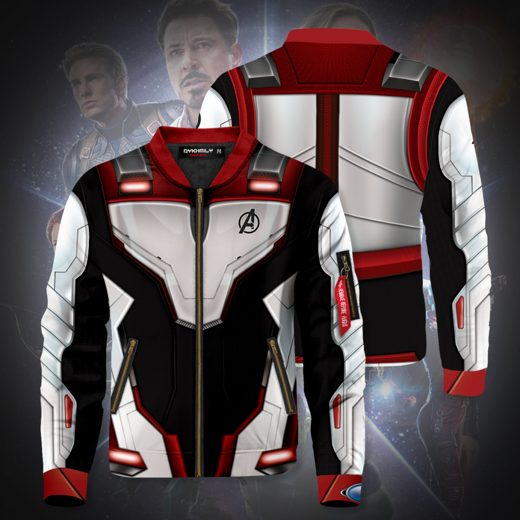 Bomber Jacket I Quantum Suit Web Ad 2 sides - Anime Jacket Shop