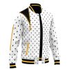 Bruno Bucciarati Pattern JBA Varsity Jacket F LEFT Mockup - Anime Jacket Shop