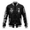 Burn Knuckles Crew L Varsity Jacket FRONT Mockup - Anime Jacket Shop