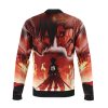 Burning Attack on Titan Bomber Jacket BACK Mockup - Anime Jacket Shop