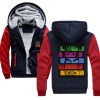 Cowboy bebop Team Mens Casual Winter Hoodie Thickened Warm Coat Zipper Hooded Fleece Long Sleeve Jacket - Anime Jacket Shop