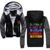 Cowboy bebop Team Mens Casual Winter Hoodie Thickened Warm Coat Zipper Hooded Fleece Long Sleeve Jacket 2 - Anime Jacket Shop