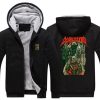 Dorohedoro Metal Hoodies Jacket Mens Anime Novelty Thick Fleece Warm Zipper Coat Sweatshirt Male Oversized Clothing 1 - Anime Jacket Shop