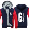 Dropshiping Winter Rainbow Six Siege Jacket Baseball Unisex Wool Liner Fleece Hoodie Thick zipper Sweatshirt For 6 - Anime Jacket Shop