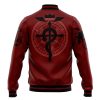 Edward Pattern FMA Varsity Jacket BACK Mockup - Anime Jacket Shop