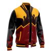 Firebenders Avatar Varsity Jacket F LEFT Mockup - Anime Jacket Shop