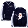 Game Genshin Impact Hu Tao Printed Baseball Sweatshirt Casual Jacket Men Women Zhongli Baseball Jacket Costume 2 - Anime Jacket Shop