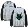 Genshin Impact Xiao Fangs Baseball Jacket Men Fashion Anime Tops Women Jackets Coat Hip Hop Boy 1 - Anime Jacket Shop