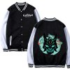 Genshin Impact Xiao Fangs Baseball Jacket Men Fashion Anime Tops Women Jackets Coat Hip Hop Boy - Anime Jacket Shop