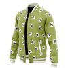 Gyomei Himejima Pattern DS Varsity Jacket F RIGHT Mockup - Anime Jacket Shop