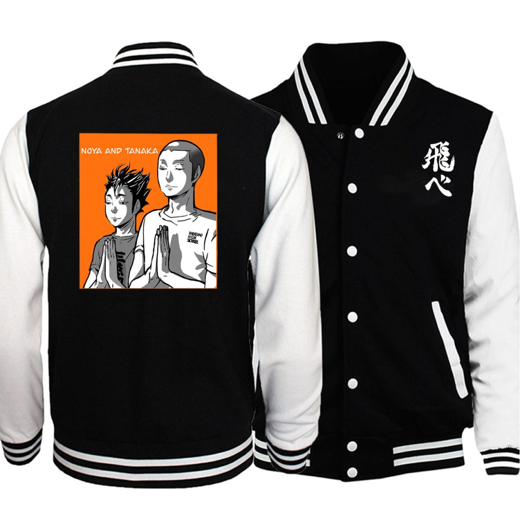 Haikyuu Printed Baseball Uniform Japanese Anime Cartoon Jackets Fashion Warm Men Streetwear Bomber Jacket Autumn Winter 1 - Anime Jacket Shop