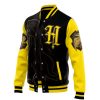 Hogwarts Legacy Hufflepuff V2 HP Varsity Jacket F RIGHT Mockup - Anime Jacket Shop