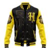 Hogwarts Legacy Hufflepuff V2 HP Varsity Jacket FRONT Mockup - Anime Jacket Shop