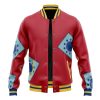 Luffy Wano Pattern OP Varsity Jacket FRONT Mockup - Anime Jacket Shop