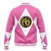 Pink Ranger MMPR Varsity Jacket BACK Mockup - Anime Jacket Shop