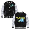 Pokemon Children All match Jacket Anime Cartoons Pikachu Charizard Baseball Uniform Coat TAKARA TOMY Peripheral Tops 1000x1000 1 - Anime Jacket Shop