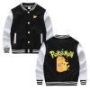 Pokemon Pikachu Charizard Children s Clothing All match Student All match Baseball Uniform Cotton Fleece Coat Q90 - Anime Jacket Shop