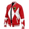 Red Ranger MMPR Varsity Jacket F RIGHT Mockup - Anime Jacket Shop