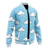 Sakoji Urokodaki Pattern DS Varsity Jacket F LEFT Mockup - Anime Jacket Shop