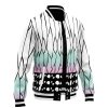 Shinobu Kocho Pattern DS Varsity Jacket F LEFT Mockup - Anime Jacket Shop