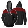 Star Voyager Command Cosplay Star Costume Hoodie Trek Hoodie Sweatshirt 3D Print Zipper Jacket Sweatshirts Coat 8 - Anime Jacket Shop