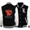 The Death Note Jackets Outerwear Men Baseball Jacket Coats Autumn Spring Large Size Jackets Anime The - Anime Jacket Shop