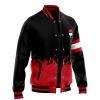 Uchiha Symbol Naruto Varsity Jacket F LEFT Mockup - Anime Jacket Shop