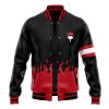 Uchiha Symbol Naruto Varsity Jacket FRONT Mockup - Anime Jacket Shop